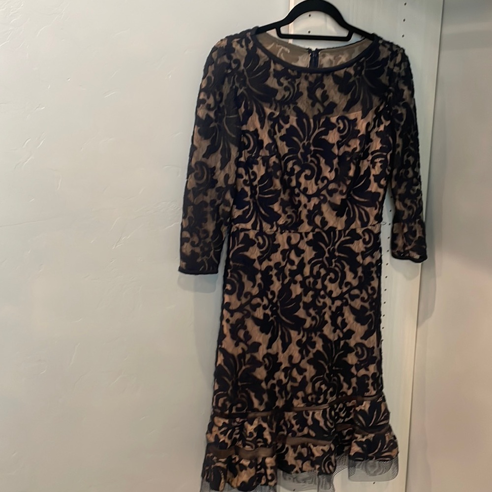 Lace evening dress